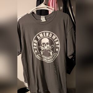 Gildan Dark Gray 2nd Amendment Graphic Tee Unisex